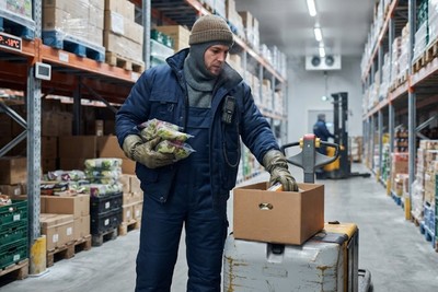 Užsakymų surinkėjas (salotų ir maisto produktų sandėlis, -18 °C)