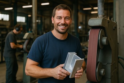 Aluminum Grinder (€520 – €560 net per week)