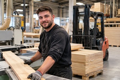 Woodworker (€550 net per week)
