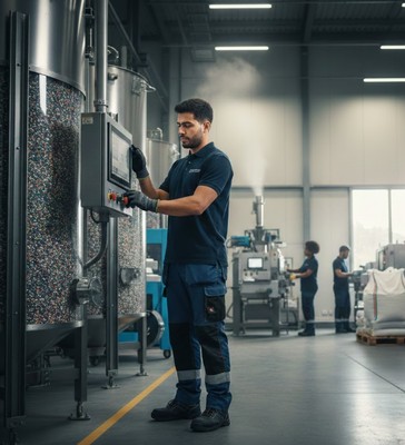 Plastic production worker