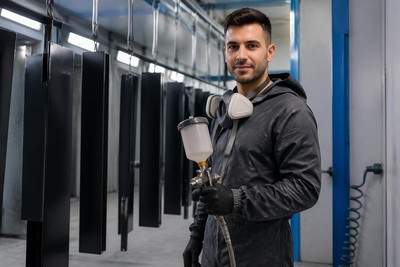 Operario de recubrimiento en polvo / Pulverizador de pintura al agua (450-600 € netos a la semana)