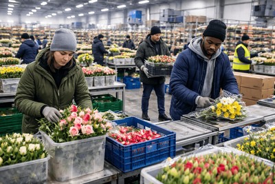Flower warehouse worker (with Clean Criminal Record)