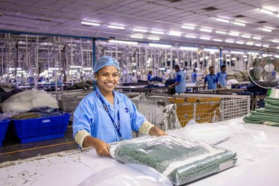 Laundry production worker