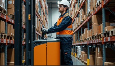 Warehouse worker with forklift exp. and certificate