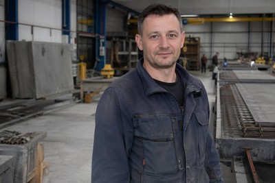 Addetto alla produzione di prefabbricati in calcestruzzo (€600 - €625 netti a settimana)