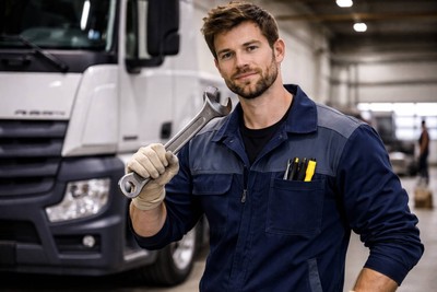 Automechanik nákladních vozidel (€580 – €650 za týden)