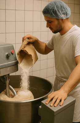 Trabalhador na produção de carne (5-6 graus)