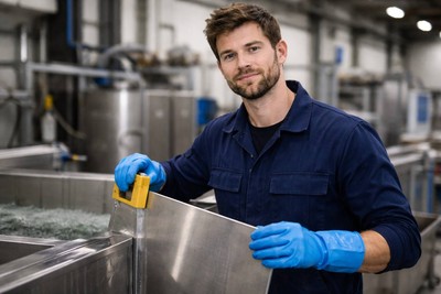 Kyselinový leptič / Čistič kovových povrchů (€550 čistého týdně)